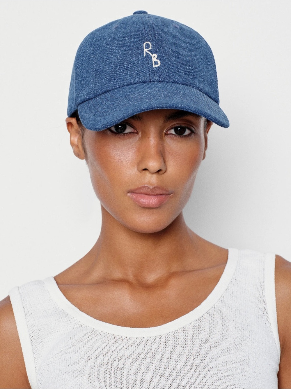 💙🖤🤍🧢 Authentic Ruslan Baginskiy Black Denim Baseball Cap - 100% Cotton - Unisex